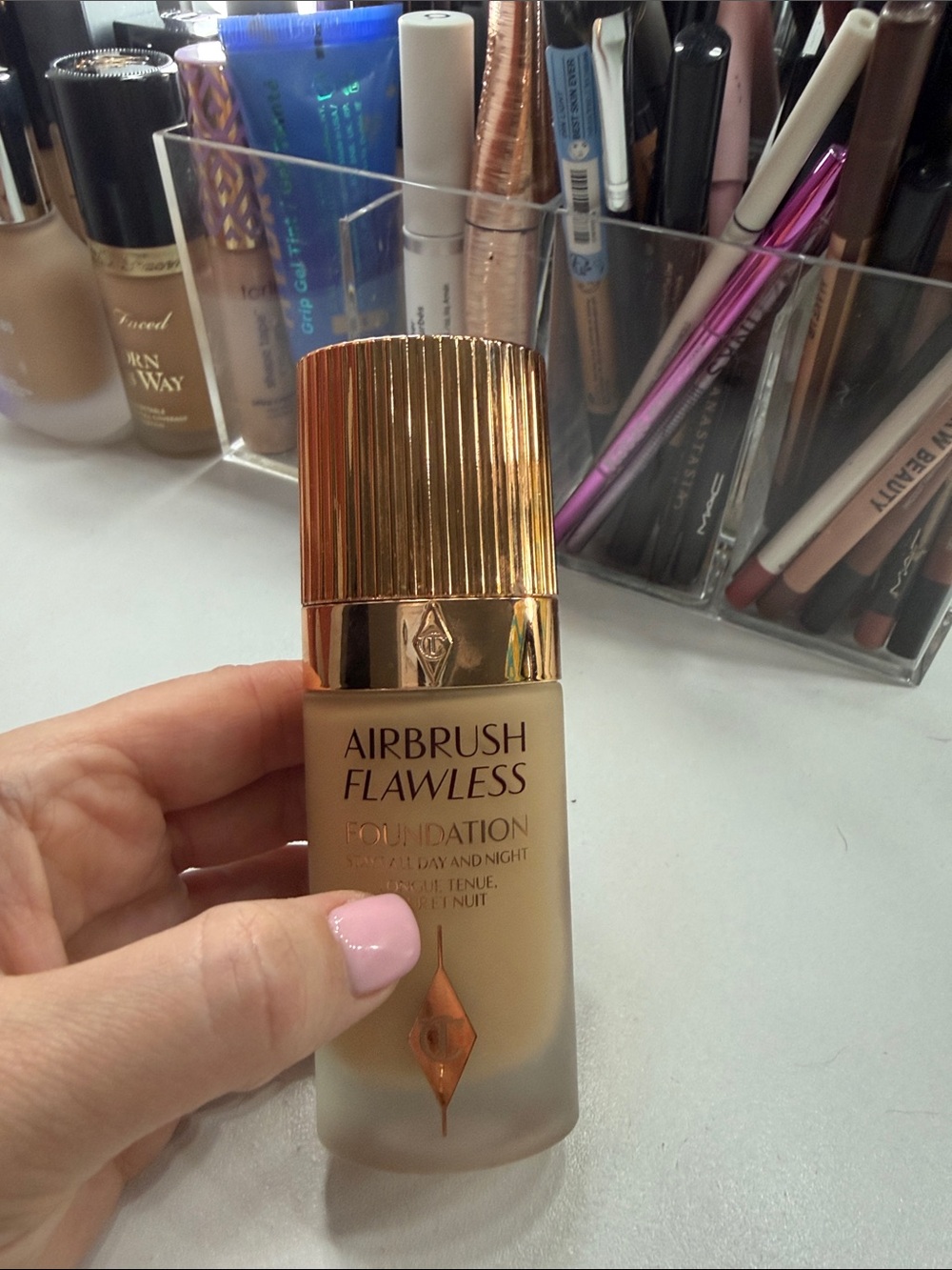 Charlotte Tilbury Airbrush Flawless Foundation in Beige with Gold Cap